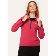 Discovery Expedition Düz Pembe Kadın Polar Sweatshırt W-Ange