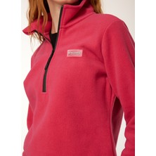 Discovery Expedition Düz Pembe Kadın Polar Sweatshırt W-Ange