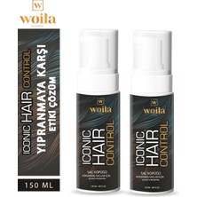 Woila 2'li Paket Iconıc Haır Control Yıpranmış Saçlar Extra Yumuşatma Saç Bakım Onarıcı Köpük 150 ml