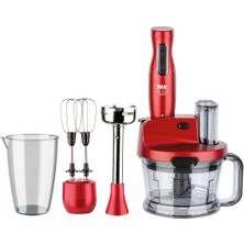 Fakir Mr Chef Quadro Blender Seti Rouge Premium Yüksek Performans Turbo Özellikli