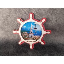 Magnet Gemi Dümen Kule Deniz Martı Buzdolabı Süsü Ahşap Magnet Mıknatıslı Hediyelik Eşya