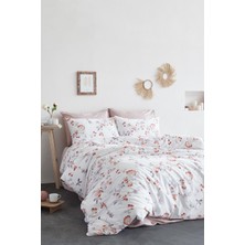 İyi Geceler İstanbul Poplin Çift Kişilik Nevresim Takımı - Lily Pembe