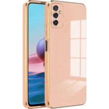 Kzy Samsung Galaxy A14 Kapak Kamera Korumalı Lazer Kesim Lüx Silikon Kılıf - Rose Gold