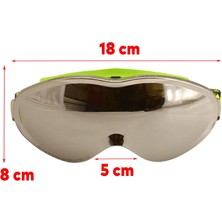 Badem10 Kayak Gözlüğü Değiştirebilir Camlı Güneş Kar Gözlük Gümüş Snowboard Glasses Gözlük