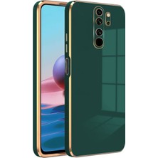 Kzy Xiaomi Redmi Note 8 Pro Kapak Kamera Korumalı Lazer Kesim Lüx Silikon Kılıf - Yeşil