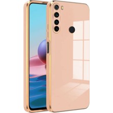 Kzy Xiaomi Redmi Note 8 Kapak Kamera Korumalı Lazer Kesim Lüx Silikon Kılıf - Rose Gold