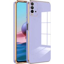 Kzy Xiaomi Redmi 9t Kapak Kamera Korumalı Lazer Kesim Lüx Silikon Kılıf - Lila