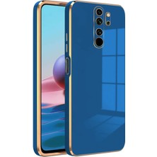 Kzy Xiaomi Redmi Note 8 Pro Kapak Kamera Korumalı Lazer Kesim Lüx Silikon Kılıf - Lacivert