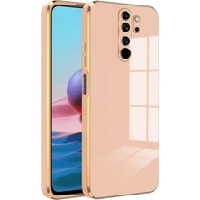 Kzy Xiaomi Redmi Note 8 Pro Kapak Kamera Korumalı Lazer Kesim Lüx Silikon Kılıf - Rose Gold