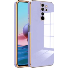 Kzy Xiaomi Redmi Note 8 Pro Kapak Kamera Korumalı Lazer Kesim Lüx Silikon Kılıf - Lila