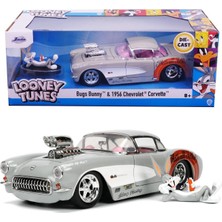 Jada Bugs Bunny Figür ve 1957 Chevrolet Corvette Araç 1:24 253255041