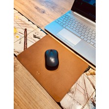 Wovman Hakiki Deri Mousepad Vintage Taba