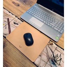 Wovman Hakiki Deri Mousepad Pudra Pembe