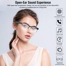 Yuedehongshang-HB Dovııco Akıllı Anti-Mavi Işık Müzik Arama Bluetooth Gözlük (Yurt Dışından)