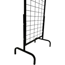 Gri Dekor 60 x 150  cm Ayaklı Tel Pano  Bijuteri Stant  Aksesuar ve Çok Amaçlı Stant