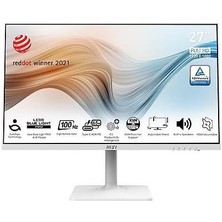 MSI 27" MODERN MD272XPW 1920x1080 (FHD) FLAT IPS 100HZ 1MS ADAPTIVE-SYNC BEYAZ PIVOT TYPE-C MONITOR