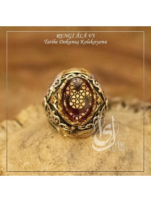 Vogutima Vog Islam Usta Tasarımı Reng-I Ala Model 3 925 Ayar Gümüş Erkek Yüzük