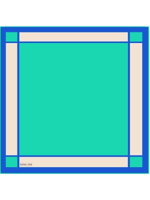 Bursa İpek Mint Geniş Bordürlü Düz Ipek Mendil