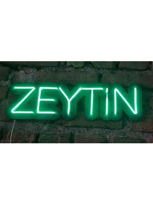 Onsan Zeytin Neon Ledli Duvar Aydınlatması