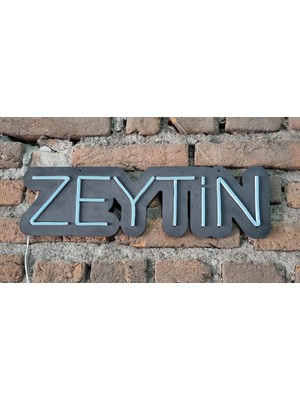 Onsan Zeytin Neon Ledli Duvar Aydınlatması