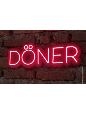 Onsan Döner Neon Ledli Duvar Aydınlatması