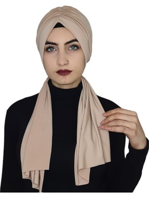 R&S Modibone Tasarım Hazır Bone Şal Ten Rengi