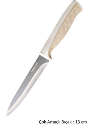 Neoflam Fika Bej Microban Çok Amaçlı Bıçak 13 cm