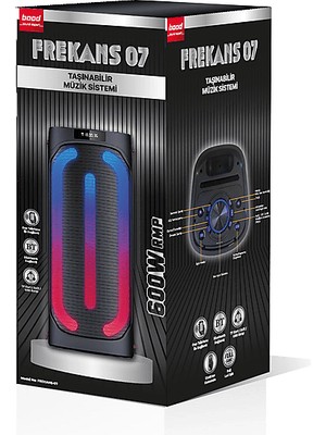 Bood Frekans 07 Bluetooth Hifi Hoparlör Siyah