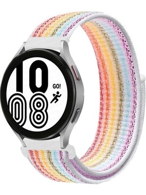 Basias Amazfit Bip 3 / Amazfit Bip 3 Pro Uyumlu Hasır Dokuma Kumaş Kordon (20MM)