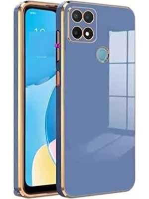 Case World Oppo A15 Kapak Kamera Korumalı Lazer Kesim Lüx Silikon Kılıf - Petrol Mavisi