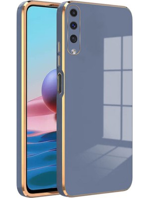 Caseart Samsung Galaxy A50 Kapak Kamera Korumalı Lazer Kesim Lüx Silikon Kılıf - Petrol Mavisi