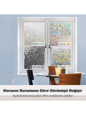 Demeya Cam Serisi Vitray Görünüm Için Kendinden Yapışkanlı Cam ve Duşakabin Kaplama Folyosu 15M x 67,5cm