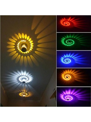 Xhang Spiral Delik LED Duvar Lambası Kısılabilir Spiral Lamba Uzaktan Kumanda Lambası ile Süslemek Için Aile Ktv Bar Düğün Parti Salonu Işıkları (Uzaktan Rgb) (Yurt Dışından)