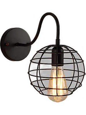 Xhang LED Duvar Işık Retro Loft Endüstriyel Duvar Lambası Siyah E27 Vintage Aplikler Duvar Lambası Endüstriyel Aydınlatma Armatürü Kapalı (Yurt Dışından)