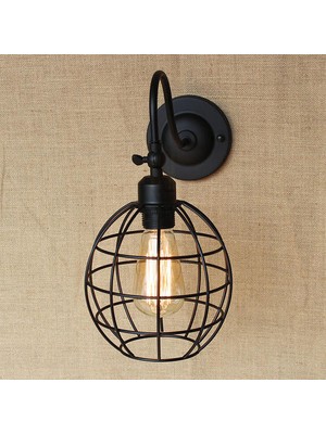 Xhang LED Duvar Işık Retro Loft Endüstriyel Duvar Lambası Siyah E27 Vintage Aplikler Duvar Lambası Endüstriyel Aydınlatma Armatürü Kapalı (Yurt Dışından)