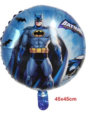 Parti Station Batman 4 Yaş Balon Set Batman Yarasa Konsept Doğum Günü Parti Balon Set Batman Folyo Balon Set