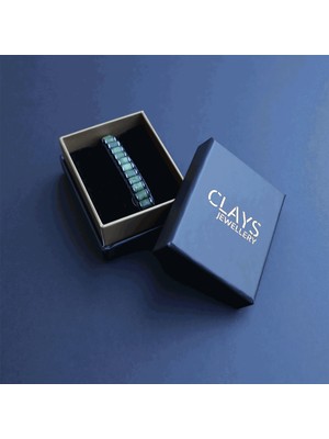 Clays Jewellery Doğal Taş Yeşim Taşı Bileklik, Hematit Taşı Silindir Bileklik, Erkek Bileklik, Kadın Bileklik