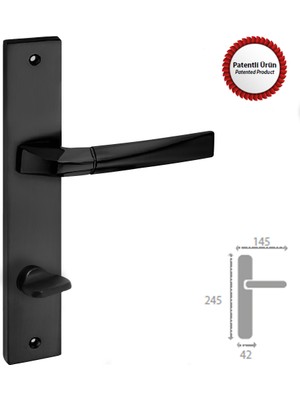 İstanbul Kristal Matsiyah Kapı Kolu Aynalı Wc (Tk)