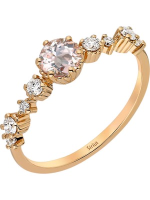 Sirius Pırlanta Pırlanta ve Morganite Taşlı Petra Yüzük 0402R0027