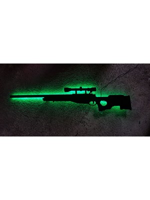 LED Awp Silueti LED Aydınlatmalı Tablo