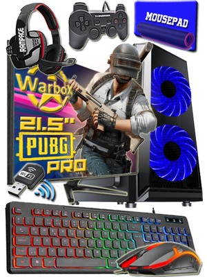 Warbox Pubg Pro i5 2400 8gb 128gb Ssd+250gb hdd GT 730-4gb 19.5 FHD Monitör