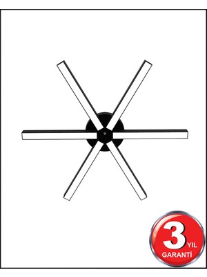 Hegza Lighting Borde - Ledli Modern Plafonyer LED Avize Salon Mutfak Oturma Odası Antre Hol Çocuk Odası LED