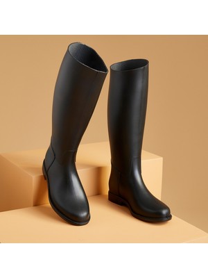 Decathlon Fouganza Schooling Binicilik Çizmesi - Yetişkin - Siyah