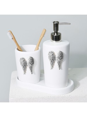 Selim Wings Diş Fırçalık Beyaz Gümüş