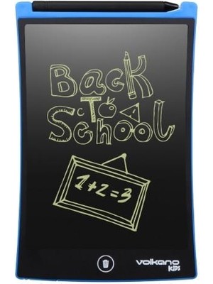 Volkano Doodle 8.5 inç LCD Grafik Tablet Mavi Yazı Tahtası Basınç Hassasiyeti ile Çizim İçin