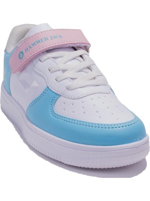 Hammer Jack 49042 Colors Beyaz Pudra Ortopedik Günlük Kız Çocuk Spor Ayakkabı