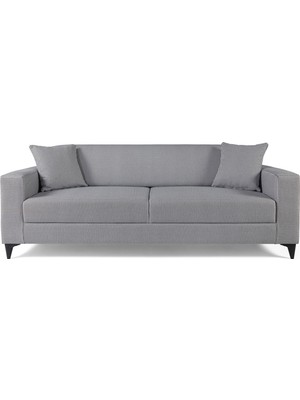 Perla Sofa Comfort Yataklı Kanepe Gri Kazayağı