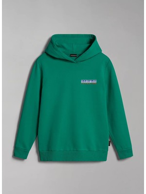 Napapijri Yeşil Erkek Çocuk Yuvarlak Yaka Uzun Kollu Sweatshirt NP0A4HGBG1M1 K B-Fujı H