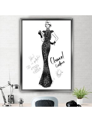 Gümüş Çerçeveli Dekoratif Tablo NY1361