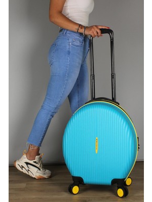 My Valice Bubble Abs Yuvarlak Valiz Turkuaz